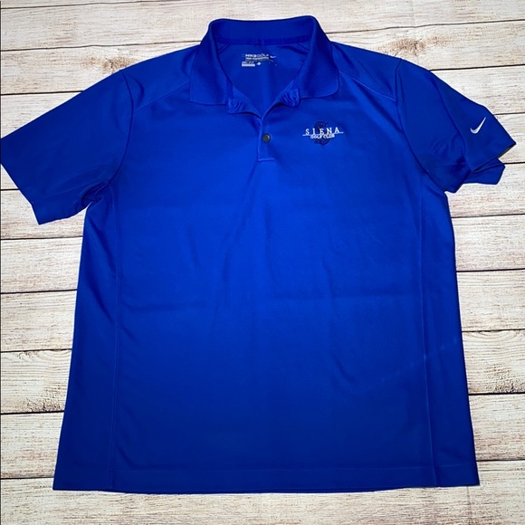 Nike Golf Tour Performance Blue L Polo - Picture 5 of 7